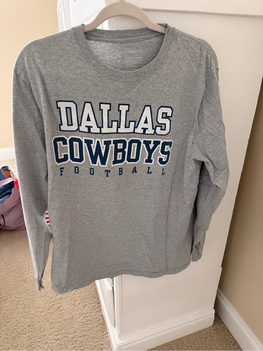 Dallas Cowboys Gray Long Sleeve Football Tee